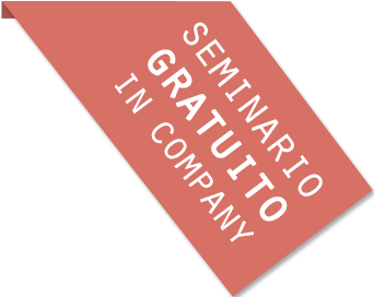 Banderola con el texto 'Seminario Gratuito in Company'